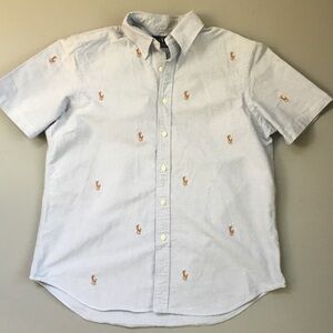 Ralph Lauren Embroidered Horse Logo Button Shirt
